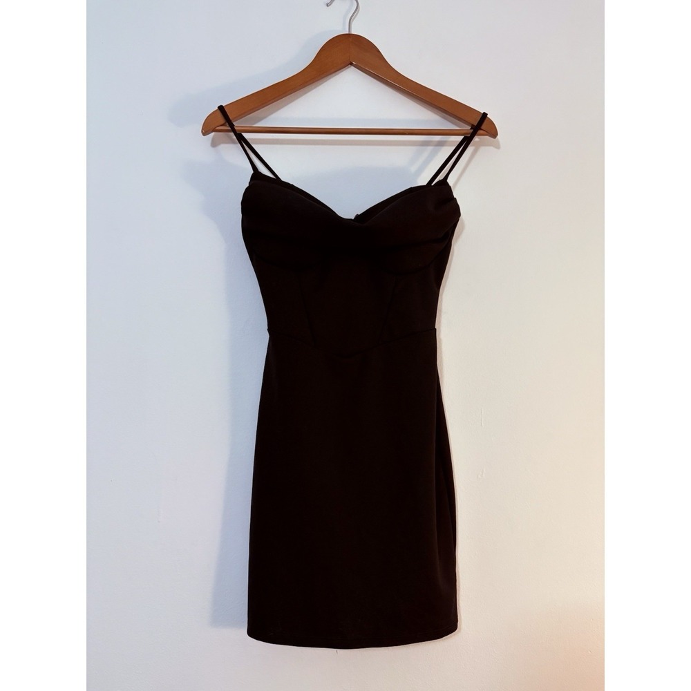 Windsor Black Midi Dress Small Empire Waist Women